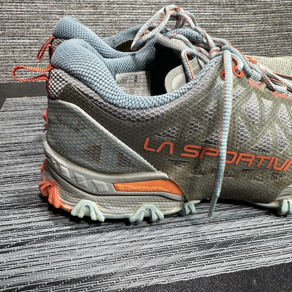 La Sportiva Shoes Womens 9.5 Gray Bushido II Trail Mountain Running Sneakers - Picture 8 of 16